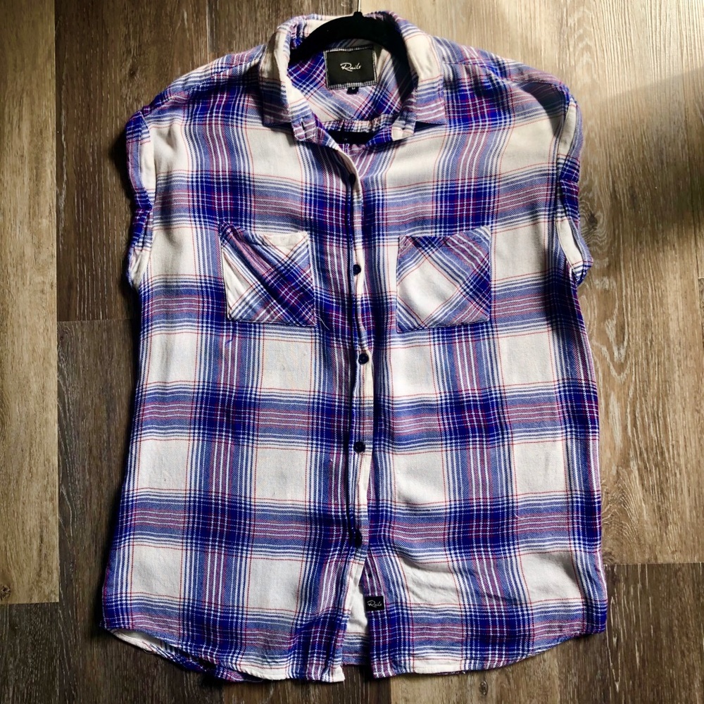 Rails Women’s Short Sleeve Flannel Sz Medium